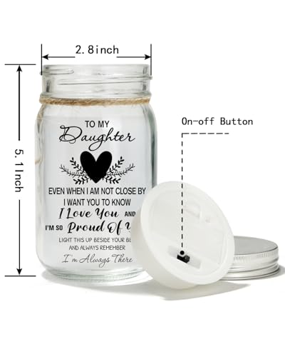 Starlight Mason Jar Night Light for Daughter | Heartfelt Gift