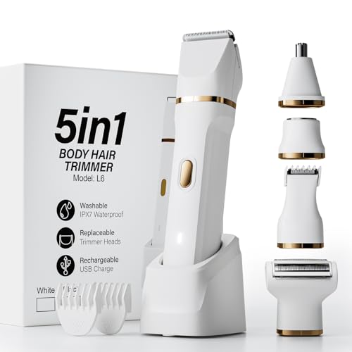 Women’s 5-in-1 Wet/Dry Bikini Trimmer - USB Rechargeable Hair Removal Shaver
