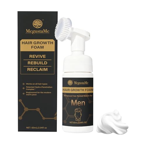 Men's Hair Growth Foam for Thinning Receding Hairline & Hair Loss - 60ml MegustaMe