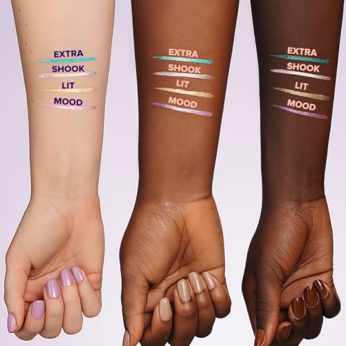 KiraKira Glitter Freckle Pen - Duochrome Shook (Teal to Silver) Eyeliner & Face Paint