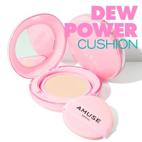 Amuse Dew Power Vegan Cushion Foundation Refill 1.5 Natural - Full Coverage, Dewy Finish