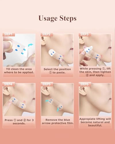 Invisible Face Lift Tape - 132PCS for Wrinkles & Sagging Skin