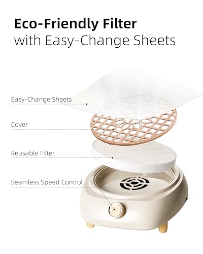 Avelis Nail Dust Collector, Powerful Low Noise Desktop Vacuum for Manicures