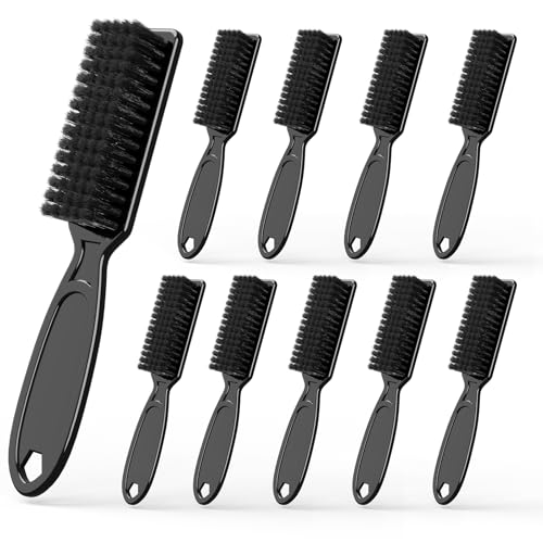 10-Pack Barber Clipper Cleaning Brushes - Nylon Hair Styling Tools