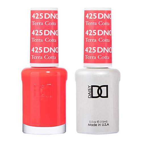 Terra Cotta DND Gel Nail Polish Duo - Orange, 0.5 Fl Oz Each