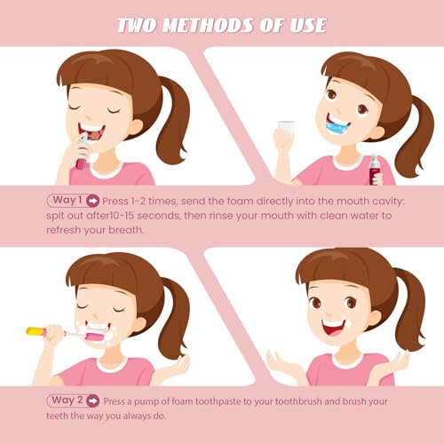 Fluoride Free Kids Toothpaste - 2 Pack Natural Strawberry Mint Foam