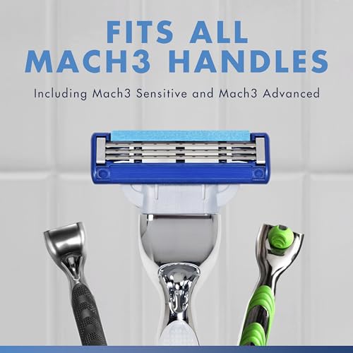 Gillette Mach3 Turbo Mens Razor Blade Refills, 17 Count