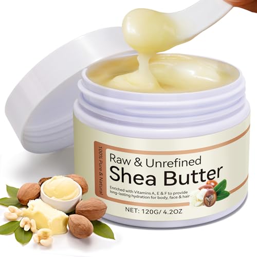 Raw Shea Butter 100% Pure & Unrefined - 4.2 oz for Skin & Hair