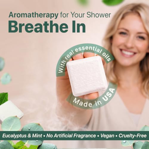 Eucalyptus Mint Shower Steamers - Aromatherapy, 7 Count, Made in USA