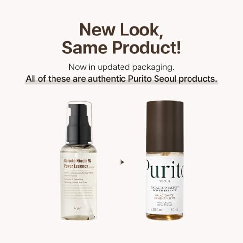 PURITO Galacto Niacin 97 Essence for Sensitive Skin, 2 fl oz - Hydrating & Brightening Serum