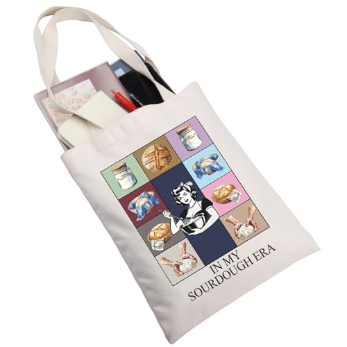JNIAP Sourdough Tote Bag - Sourdough Era Baker Gifts for Sourdough Mama