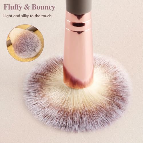 Dual-Ended Angled Blush Brush Set - 3PCS for Contouring & Highlighting