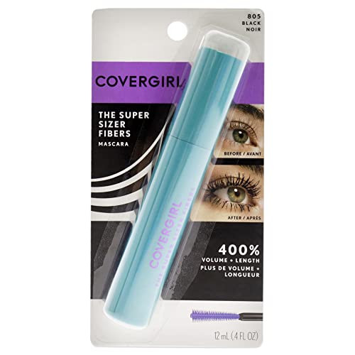 COVERGIRL Super Sizer Fibers Mascara - Volumizing & Lengthening Black