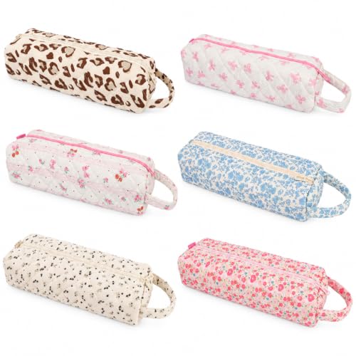 Canumer 6 Pack Quilted Hair Tool Travel Bags for Curling Irons & Styling Tools