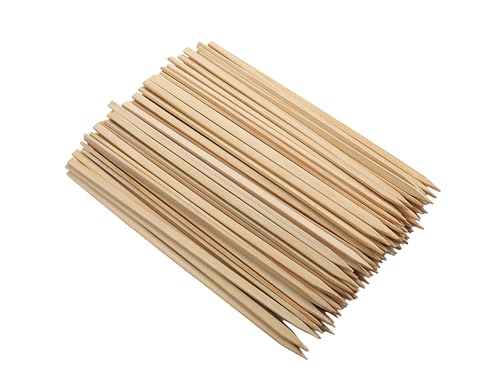 GET 8" Heavy-Duty Bamboo Skewers - Pack of 100 for Grilling