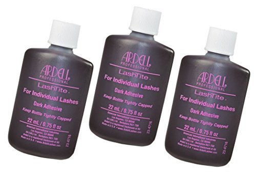 Ardell LashTite Dark Adhesive Glue for Individual Lashes - 3 Pack (0.75 fl oz)