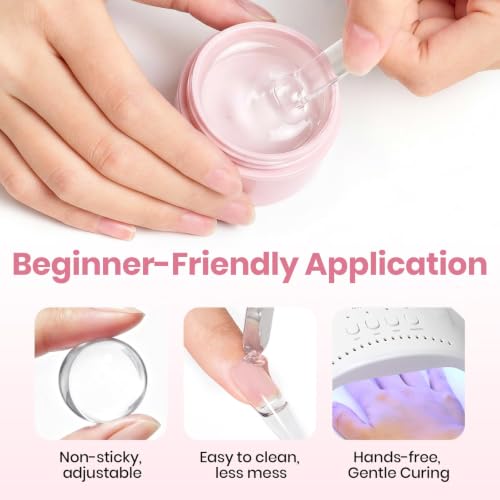 Beetles Solid Nail Glue Gel & Remover Kit for Nail Tips - HEMA-Free