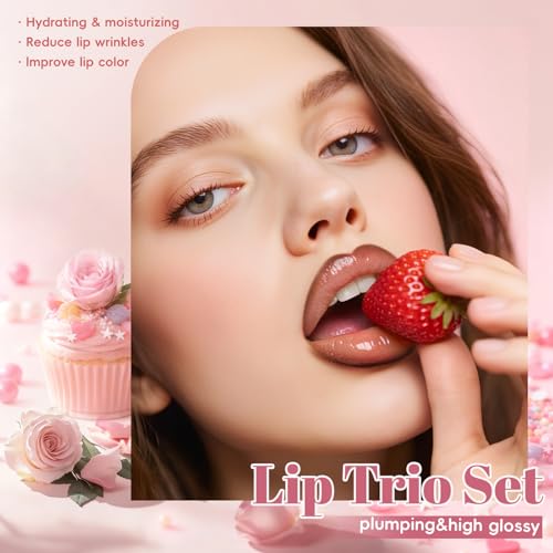 Noerrors 3-in-1 Nude Peach Lip Kit - Liquid Lipstick, Gloss, Liner