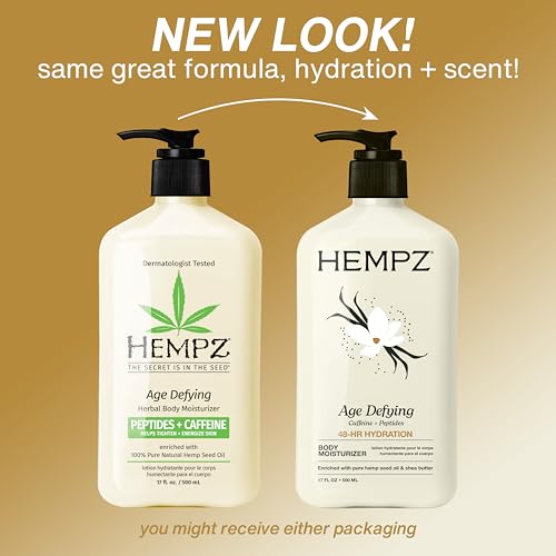 Hempz Age-Defy Body and Hand Lotion with Hemp Seed Oil - 17 oz