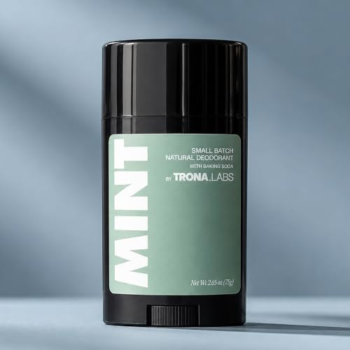 Natural Aluminum-Free Deodorant for Men & Women - Long Lasting Mint Scent, Baking Soda Based, Cruelty-Free, USA Made