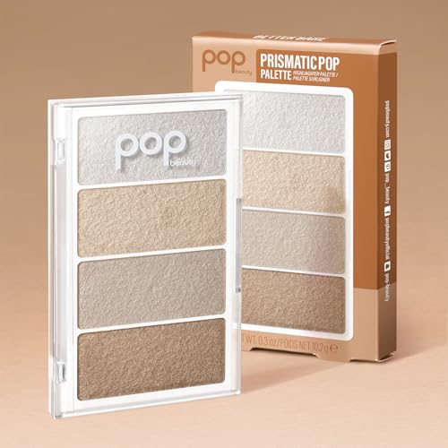 POP Beauty Prismatic Blush & Highlighter Palette - Ethereal 3D Glow, 4 Shades