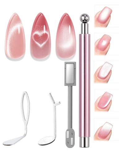 Modelones Cat Eye Magnet Set - 5PCS 3-in-1 Nail Art Tool