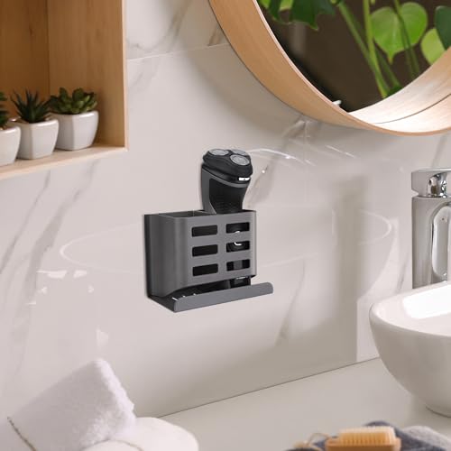 Linkidea Aluminum Wall Mount Electric Razor Holder for Philips Norelco & Shavers