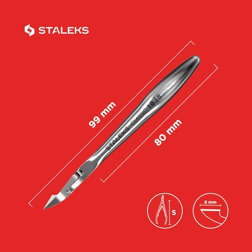 Staleks Classic 8mm Cuticle Nippers - Stainless Steel Precision Trimmer