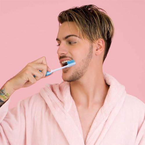 Patelai Travel Toothbrush Set - 2 Soft Bristle Foldable Brushes with Cases