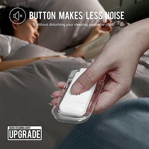 EGWASER USB Rechargeable Book Light - 3 Brightness Levels, 2-Pack