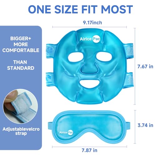 Cooling Gel Face Mask & Eye Mask for Migraine Relief