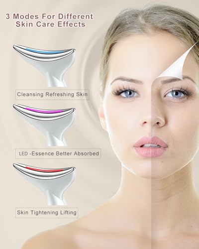 VOFEL White Face and Neck Massager with 45℃ Heat & 3 Modes | Anti-Aging Skin Care Device