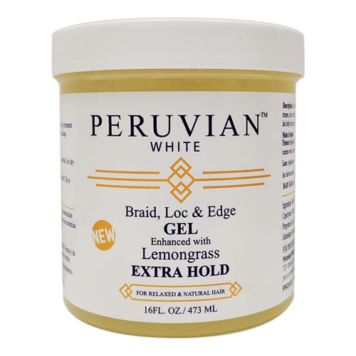 Peruvian White Braid, Loc, and Edge Gel - Extra Hold Apple Cider Vinegar 16oz