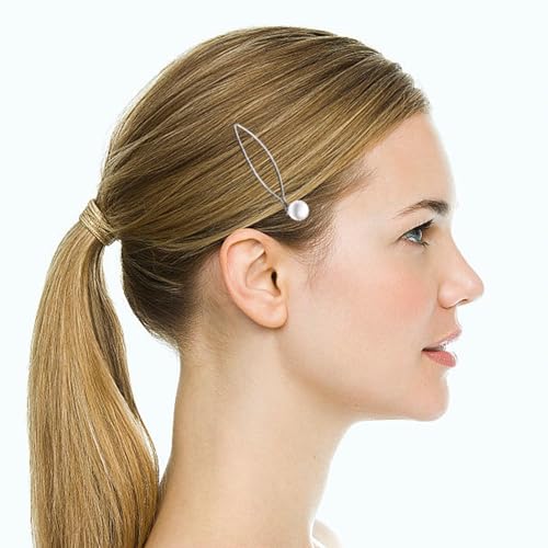 Silver Geometric Hair Pins Set - 16 Dainty Hair Barrettes for Women & Girls