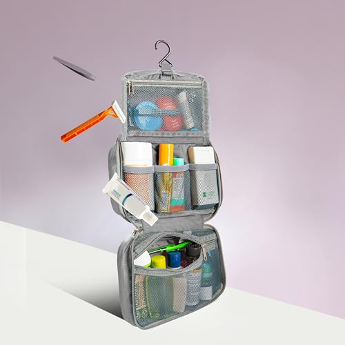 Travelon Compact Hanging Toiletry Kit – Lightweight Travel Organizer