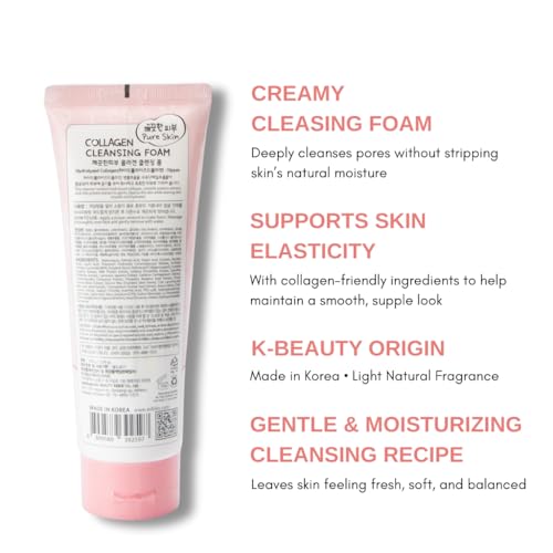 Esfolio Collagen Cleansing Foam - Hydrating Facial Cleanser 150ml