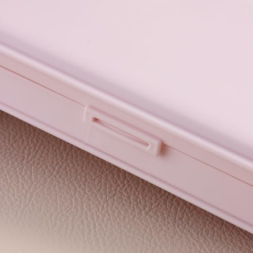Pink Nail Art Tool Storage Box - Portable Organizer for Manicure