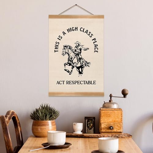ZTGDA Retro Cowboy Wall Art Poster - 12x16 Inch Canvas Print