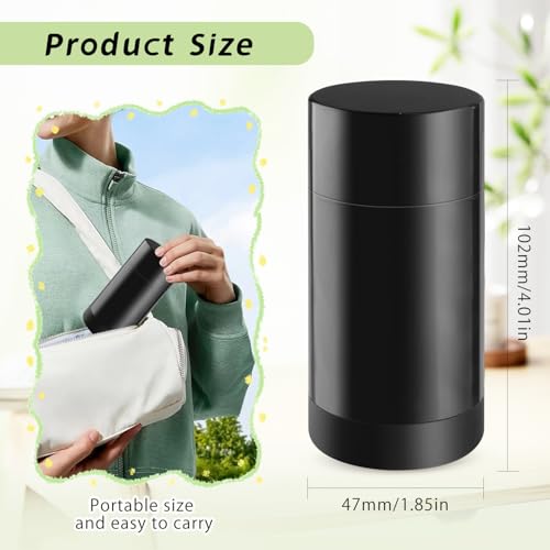 10 Pcs Black Refillable Lip Balm Tubes, 75ml/2.5oz - Bottom Fill