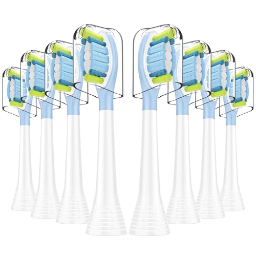 HAPPYMOMO Toothbrush Heads for Philips Sonicare - 8 Pack