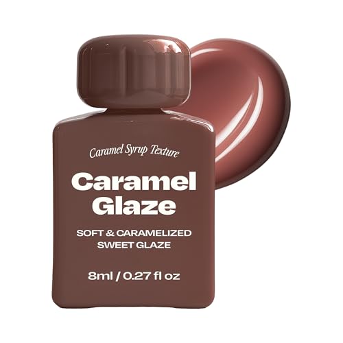 Korean Lip Gloss Lip Stain No.5 Cacao 50% Caramel Shine Moisturizing