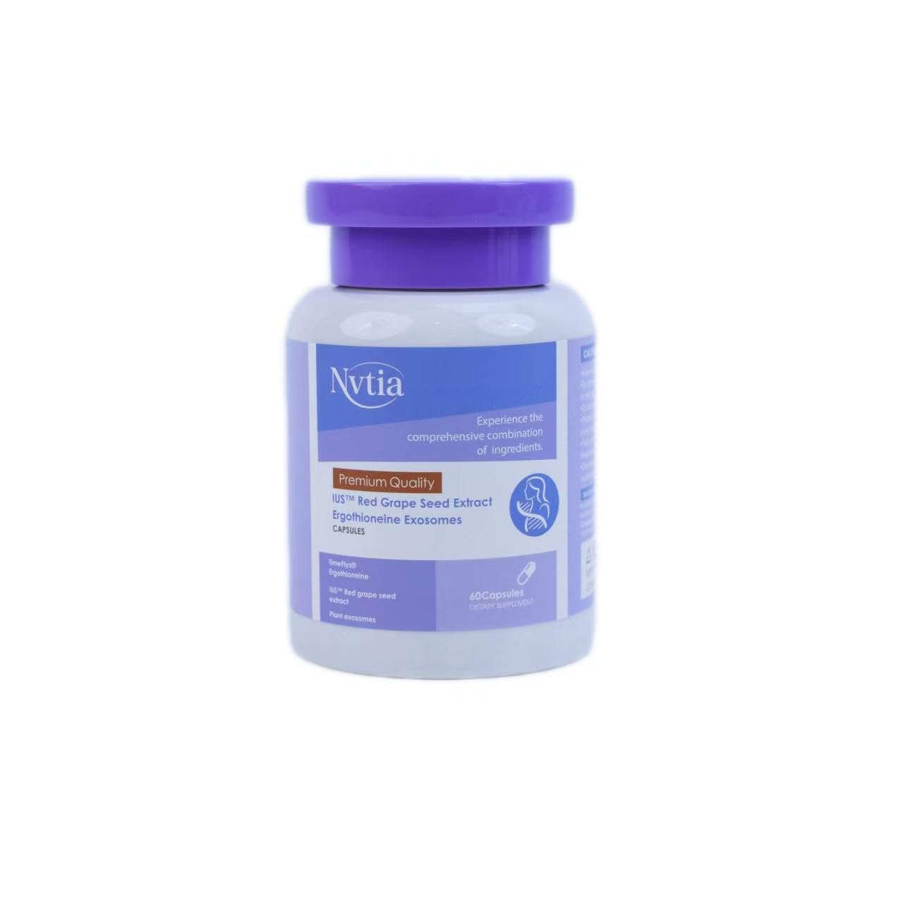 NVTIA IUS Red Grape Seed Extract Ergothioneine Exosomes Capsules (60Capsules)