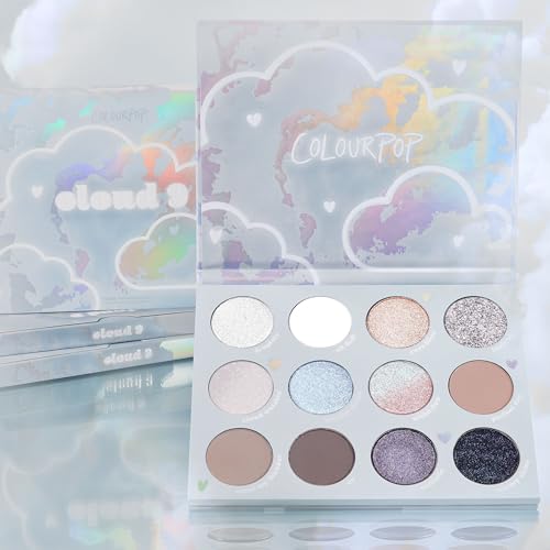 ColourPop Cloud 9 Eyeshadow Palette - Long-Wearing Multi-Finish Shades