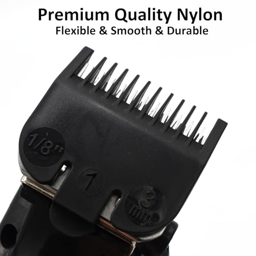 4-Piece Hair Clipper Guard Set for Wahl, 1/8" to 1/2" Cutting Guides