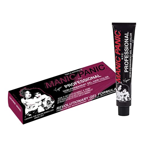 Manic Panic Divine Wine Semi Permanent Red Gel Hair Dye 3 oz
