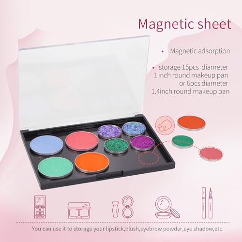 Magnetic Makeup Palette with Clear Lid - Empty DIY Eyeshadow Case