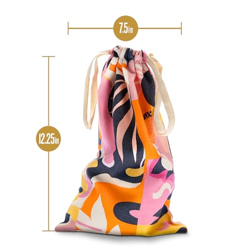 Blush Cotton Drawstring Toy Bag for Adult Toys - 7.5" x 12.25"
