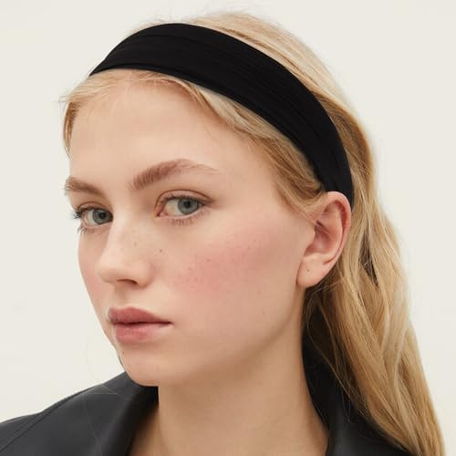 CURASA Wide Fabric Headbands for Women, Non-Slip Comfortable Hair Bands