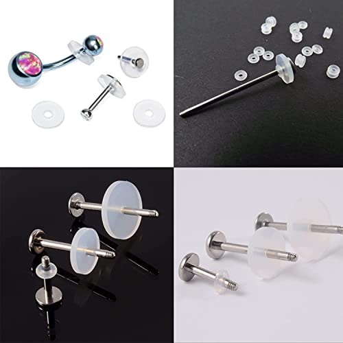 Bloomfall Clear Piercing Discs for Keloid Treatment - 120 pcs