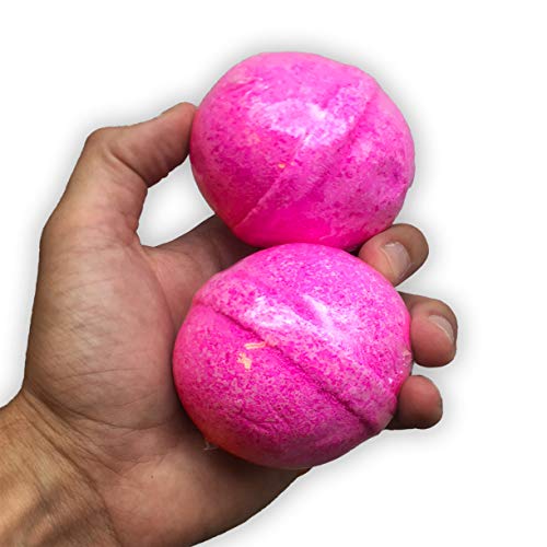 Beaver Bombs Funny Novelty Bath Bombs - XL Pink Bath Fizzers for Adults